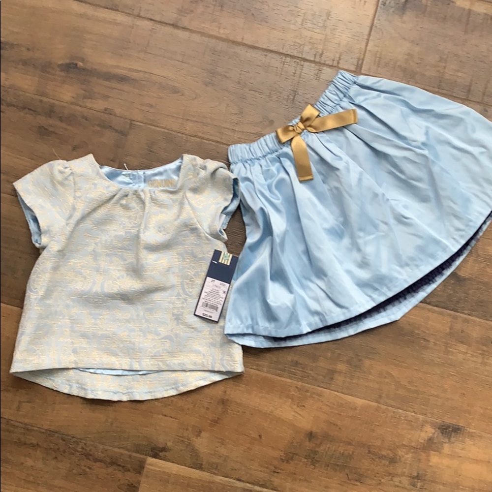 Skirt and blouse set